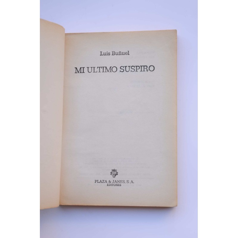 Mi último suspiro (memorias)
