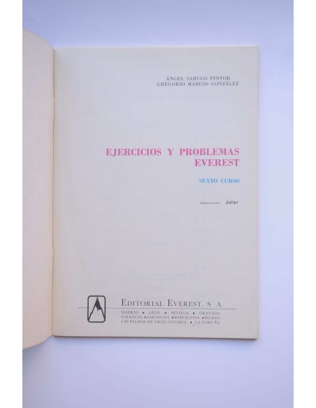 Ejercicios y problemas Everest. Sexto curso