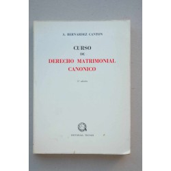Curso de derecho matrimonial canónico