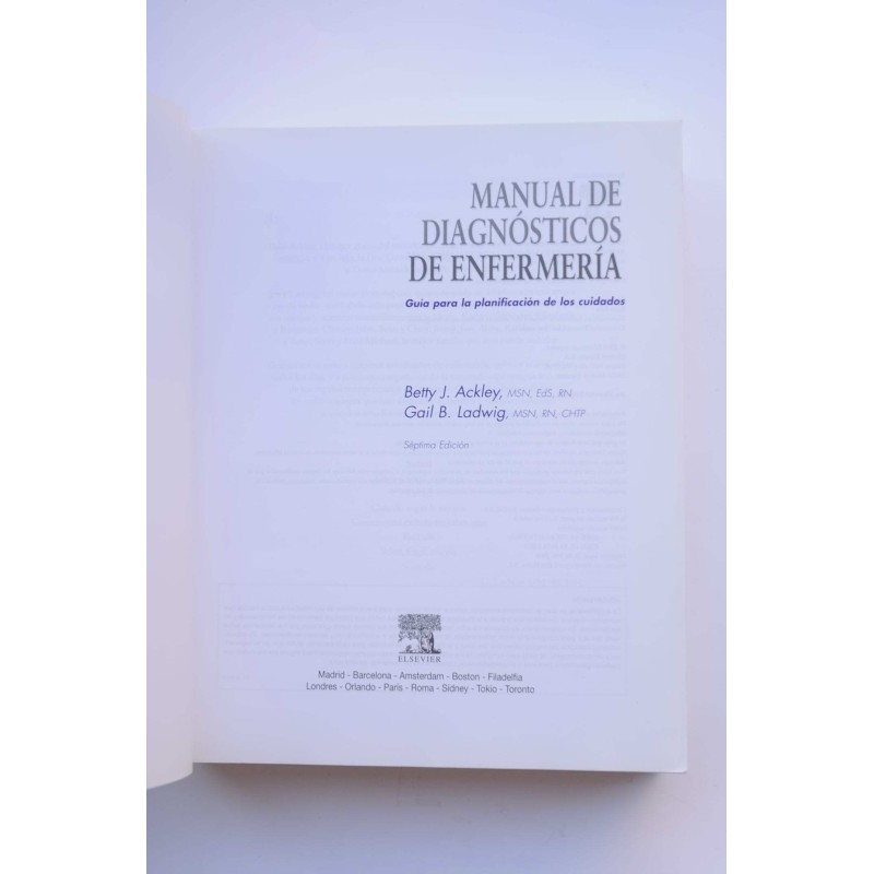 Manual de diagnósticos de enfermería. Guía para...