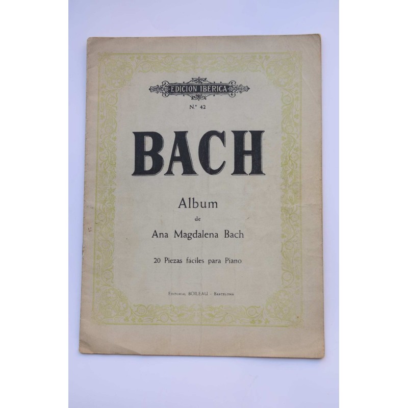 20 piezas fáciles del álbum de Magdalena Bach