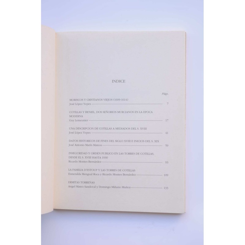 las Torres de Cotillas. Aportaciones históricas