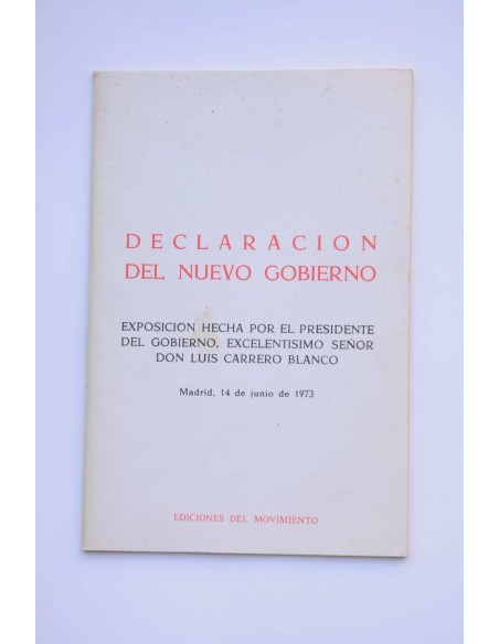 Declaración del Nuevo Gobierno