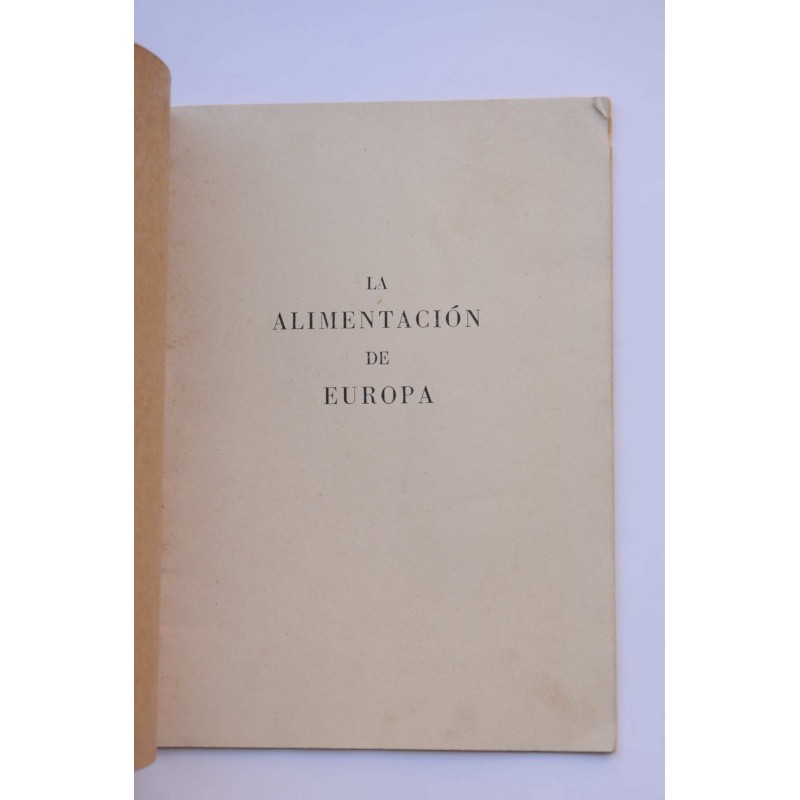 La alimentación en Europa