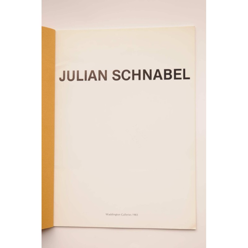 Julian Schnabel : catálogo de exposiciones, 1983