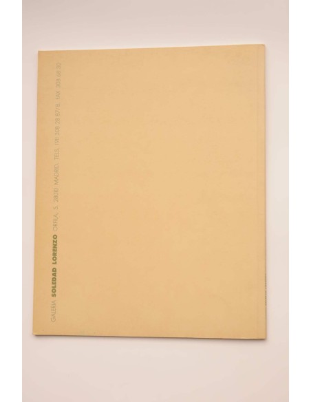 Santiago Serrano. Catálogo de exposiciones.  Galería Soledad Lorenzo, noviembre- diciembre 1992