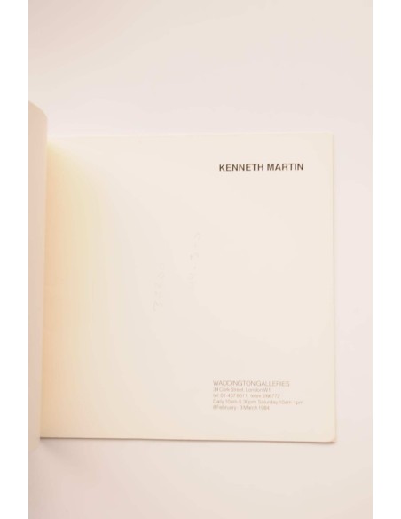 Kenneth Martin : catálogo de exposiciones, 1984