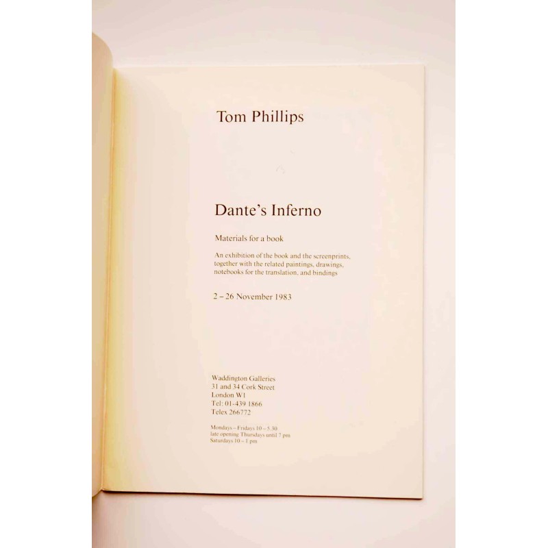 Tom Phillips. Dante's Inferno : materials for a...