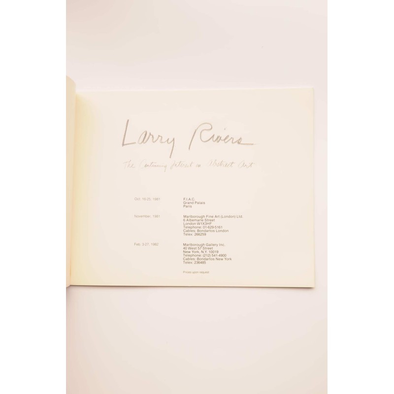 Larry Rivers. The Continuing interest in...
