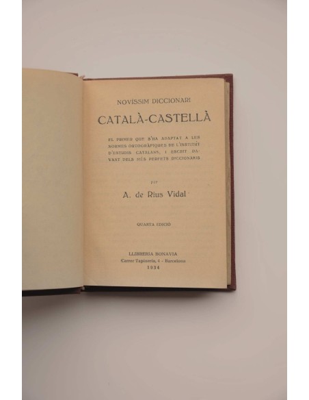 Novissim diccionari Català-Castellà