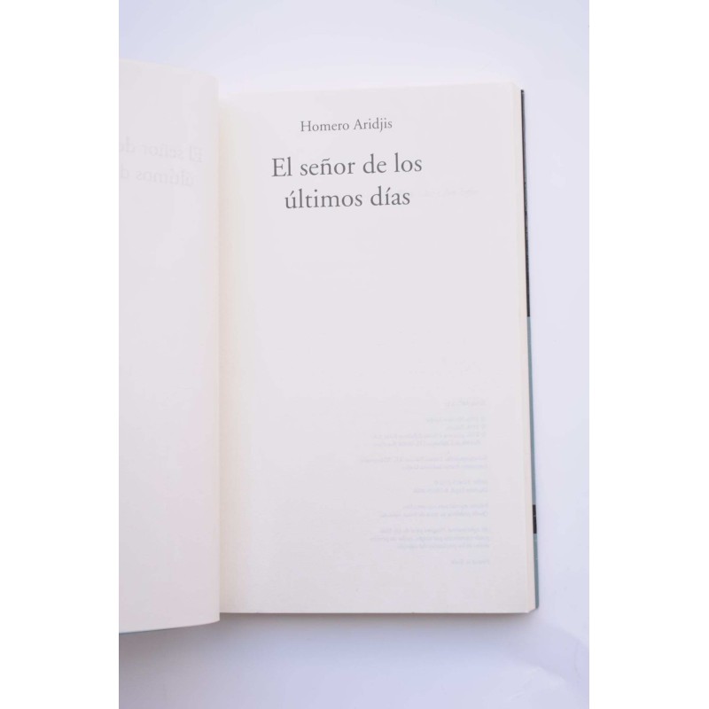 El señor de los últimos días