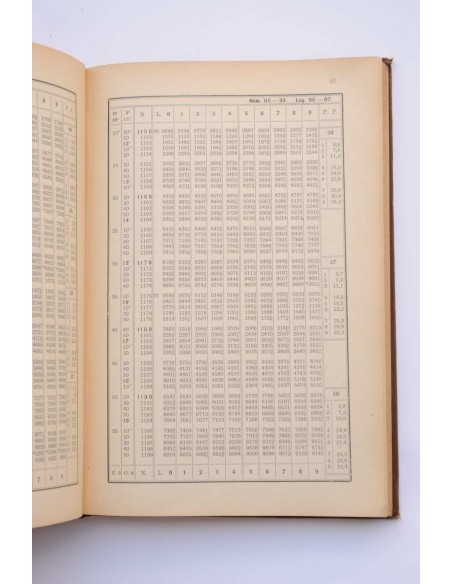 Tablas de logaritmos trigonométricas y de interés