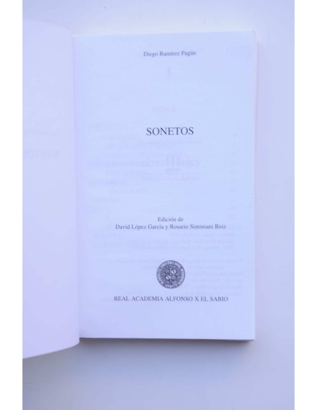 Diego Ramírez Pagán. Sonetos