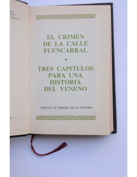 El crimen de la calle Fuencarral. Tres capítulos para una historia del veneno