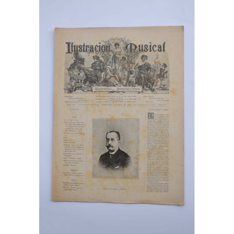 Ilustración Musical Hispano-Americana, nº 110, Año V, 15 agosto 1892