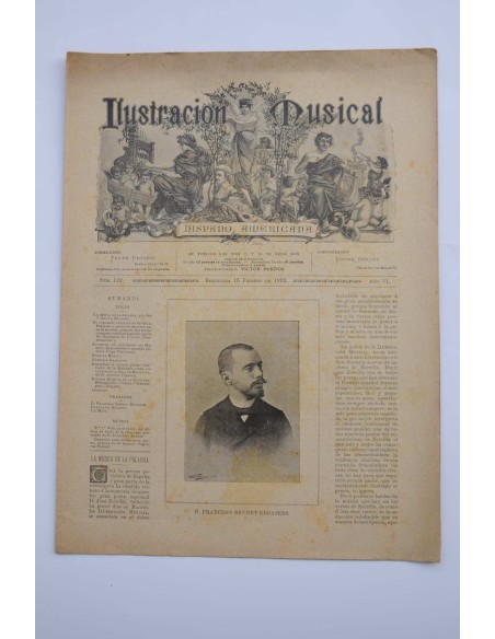 Ilustración Musical Hispano-Americana, nº 122, Año VI, 15 febrero 1893