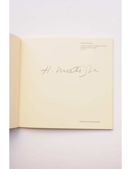 Henri Matisse : etchings, aquatints, lithographs, linocuts, monotypes and drawings 1913-51