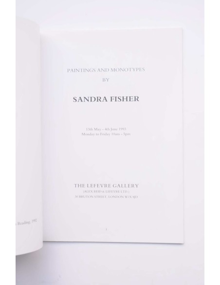 Paintings and monotypes by Sandra Fisher 