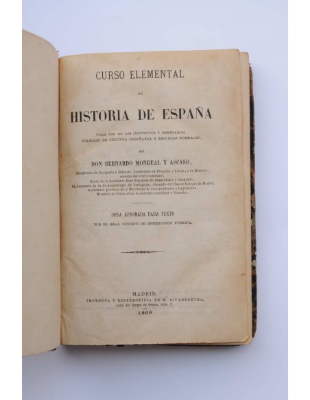 Curso elemental de Historia de España
