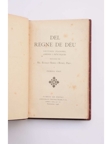 Del Regne de Déu : lectures piadoses, amenes i práctiques