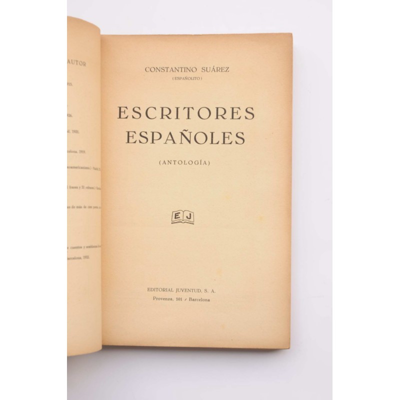 Escritores españoles : antología