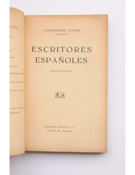 Escritores españoles : antología