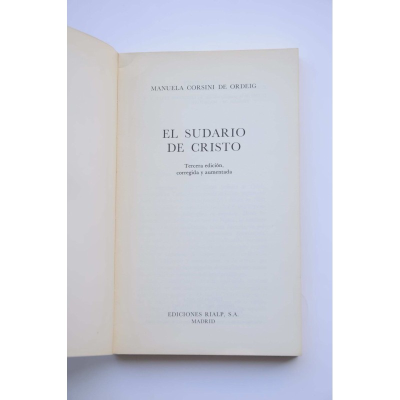 El sudario de Cristo