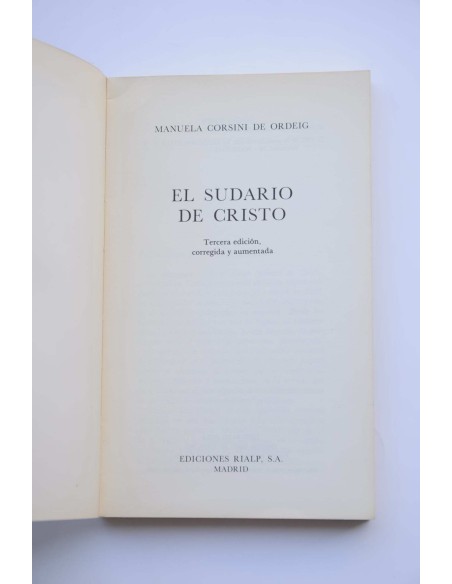 El sudario de Cristo