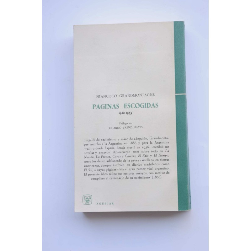 Páginas escogidas. 1920-1935