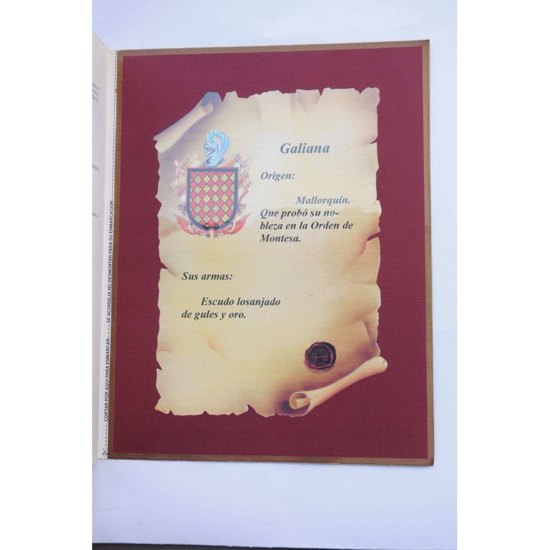 Heráldica. Galiana