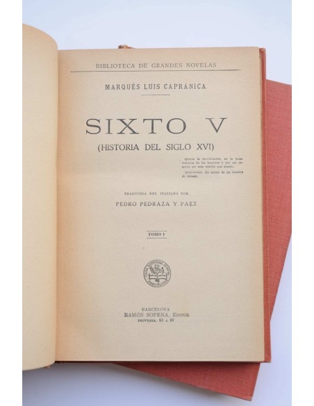 Sixto V. Historia del siglo XVI