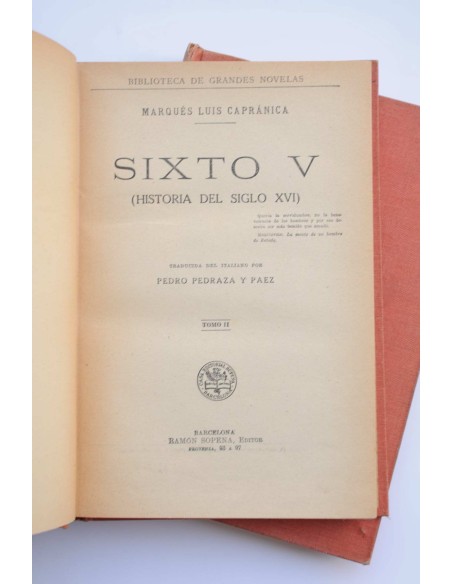 Sixto V. Historia del siglo XVI