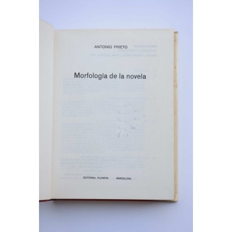 Morfología de la novela
