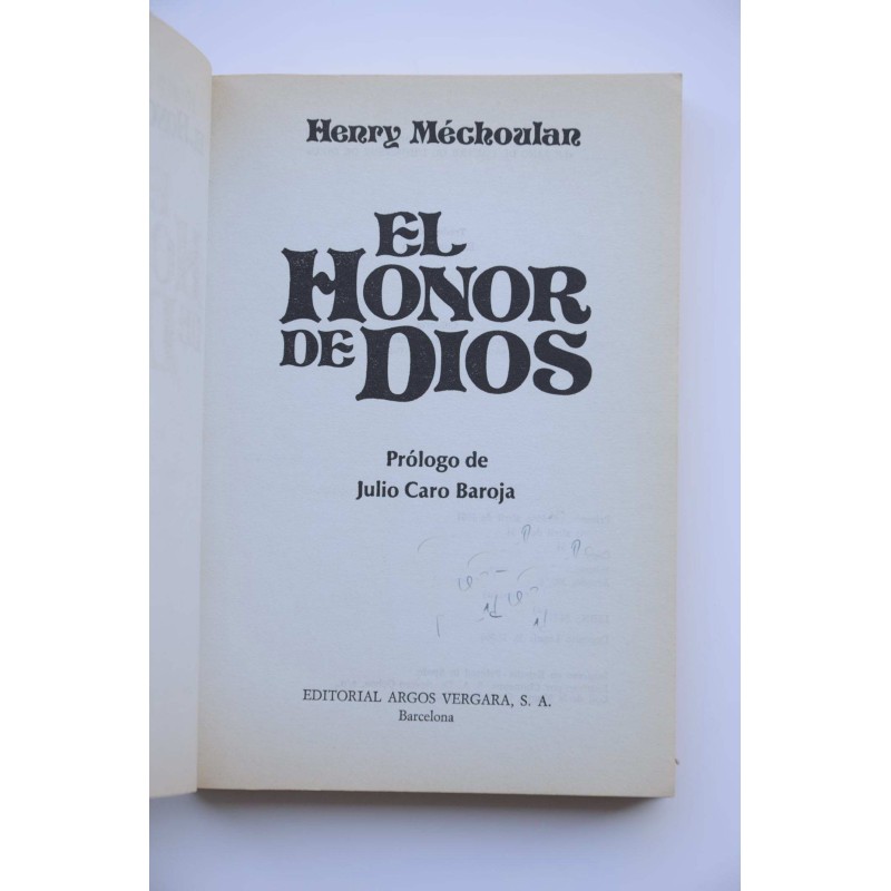 El honor de Dios
