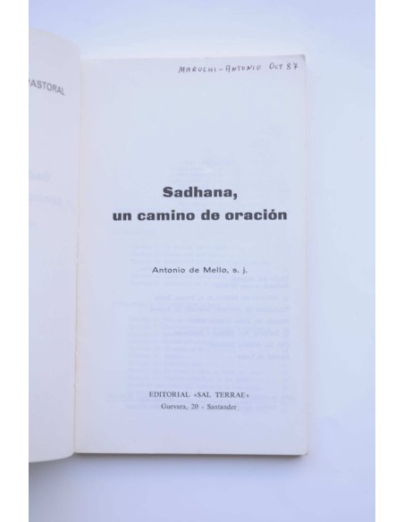 Sadhana, un camino de oración
