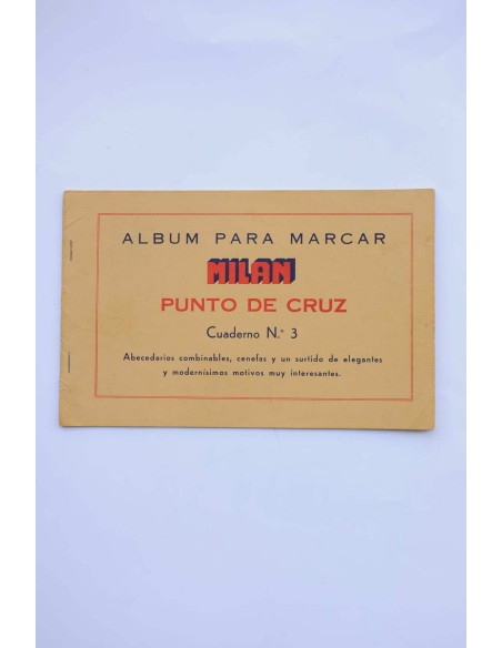 Album para marcar Milan. Punto de Cruz. Cuaderno nº 3