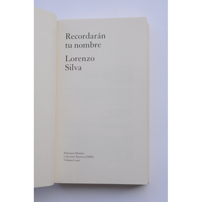 Recordarán tu nombre