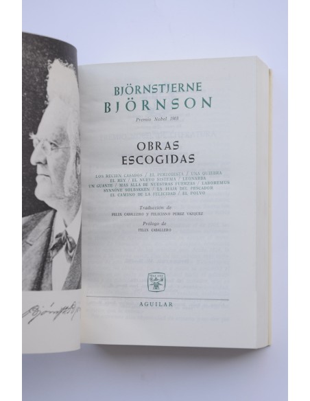 Björnstjerne Björnson. Obras escogidas