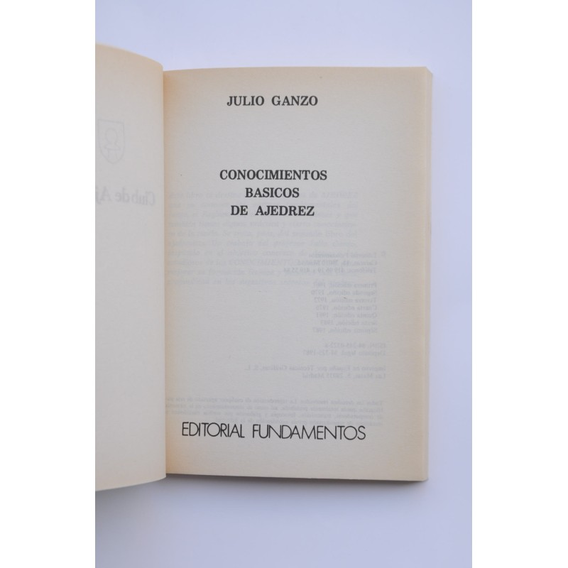 Conocimientos básicos de ajedrez