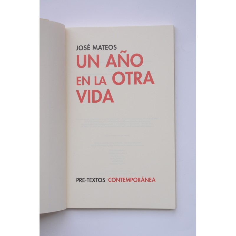 Un año en la otra vida
