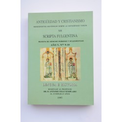 Scripta Fulgentina : revista de ciencias humanas y...