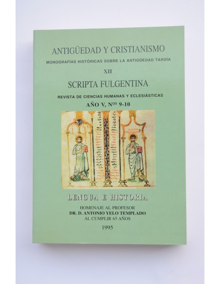 Scripta Fulgentina : revista de ciencias humanas y eclesiásticas.-- Años V, (Nº 9-10)