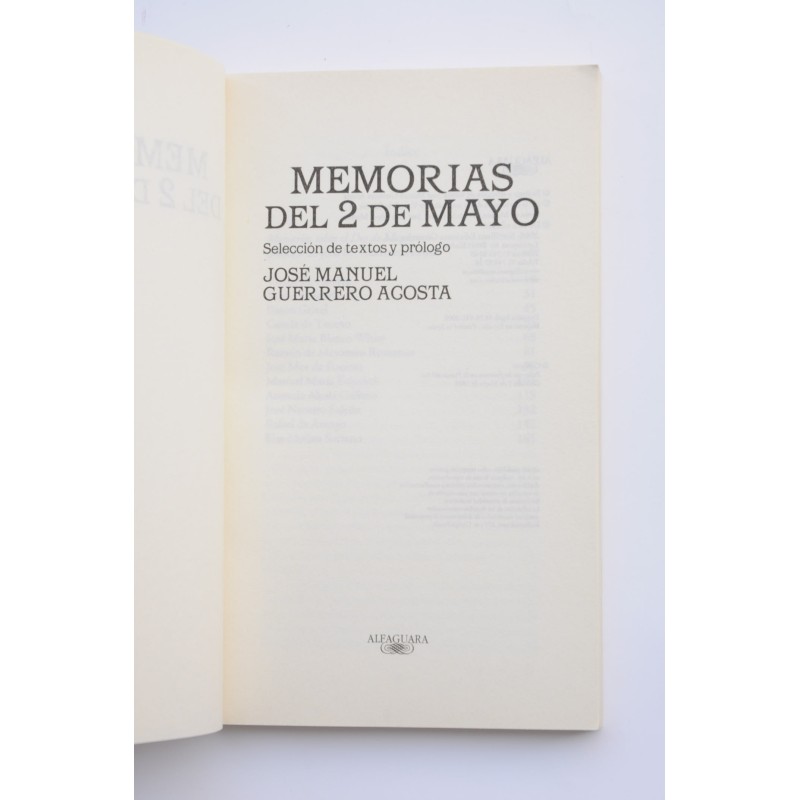 Memorias del 2 de mayo