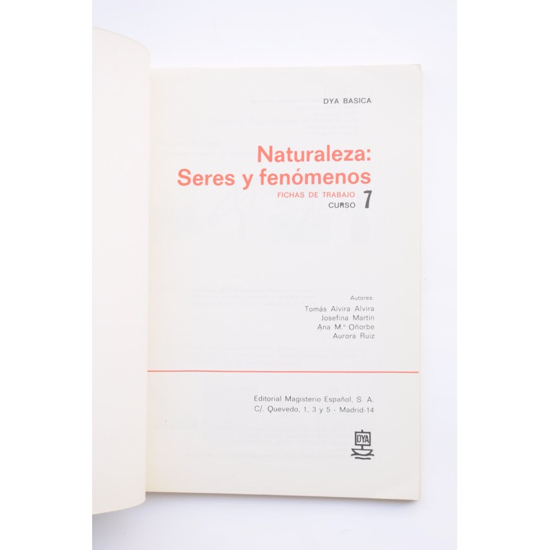 Naturaleza: series y fenómenos. Fichas de...