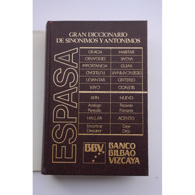 Gran diccionario de sinónimos y antónimos