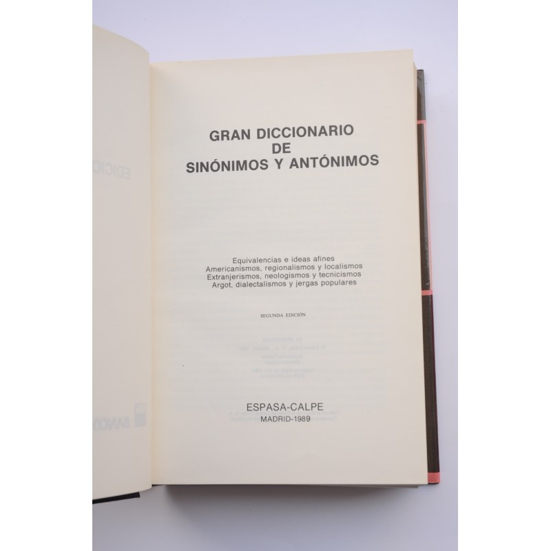 Gran diccionario de sinónimos y antónimos