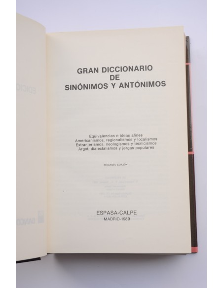 Gran diccionario de sinónimos y antónimos