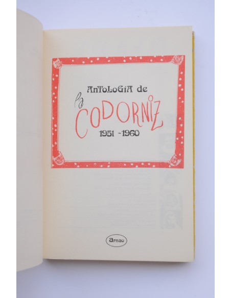 ANTOLOGÍA de la Codorniz : 1951-1960. Puesta de largo