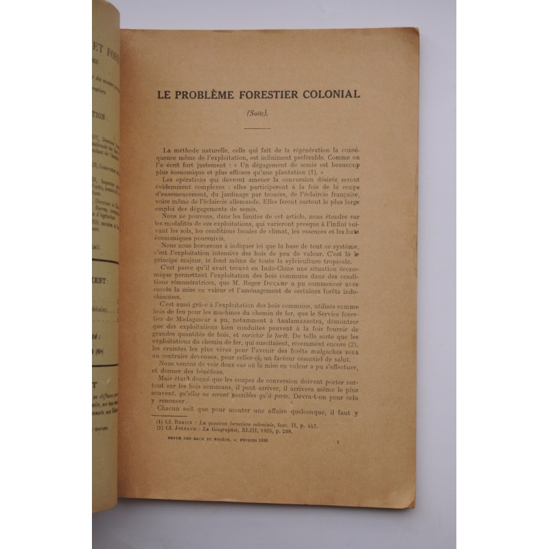 Revue de Eaux et Forêts : revue mensuelle. VII...