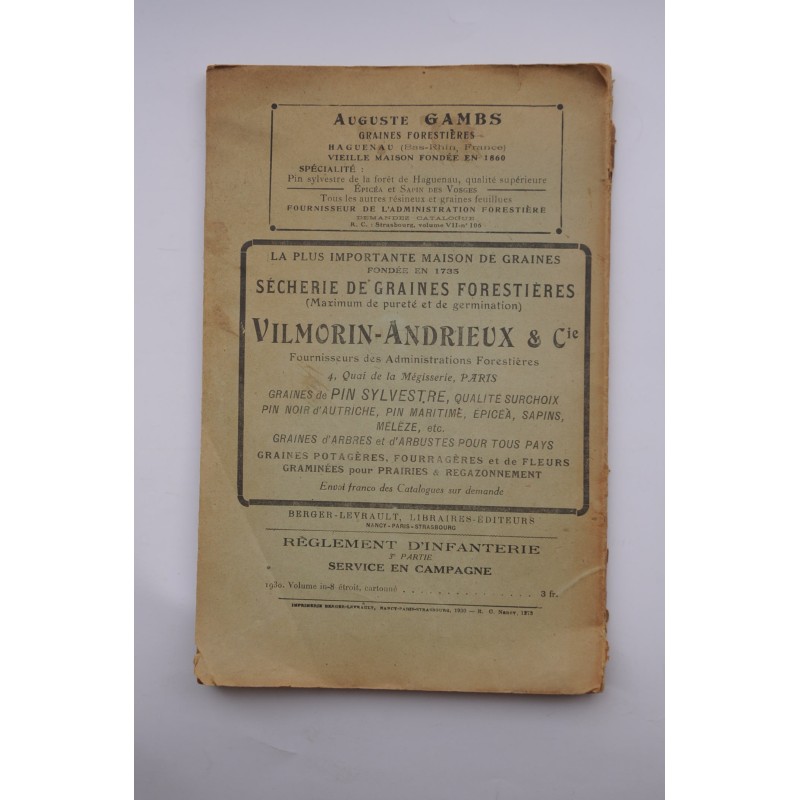 Revue de Eaux et Forêts : revue mensuelle. VII...